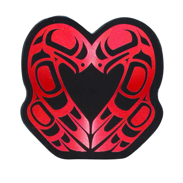 Metallic Fridge Magnet - Eagle Heart by Roy Henry Vickers