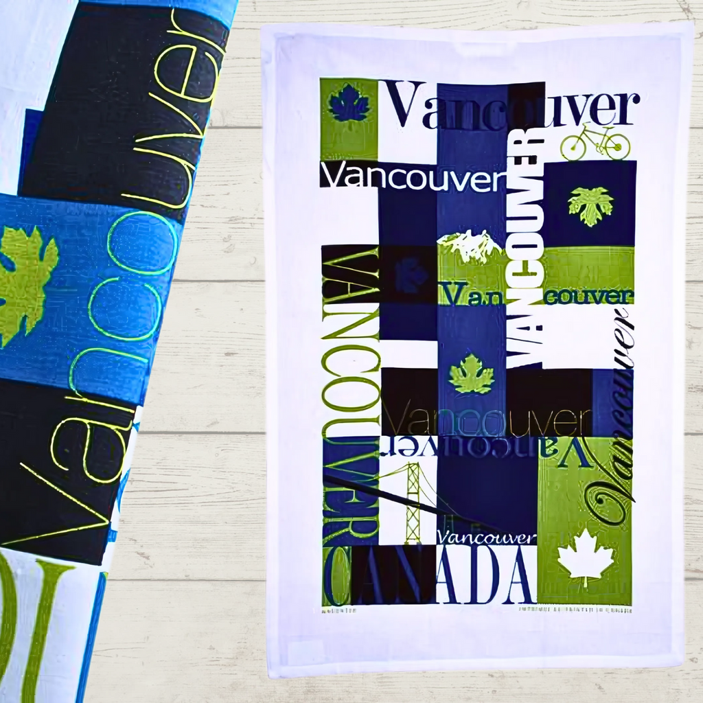 Printed Tea Towel - Vancouver Mosaic