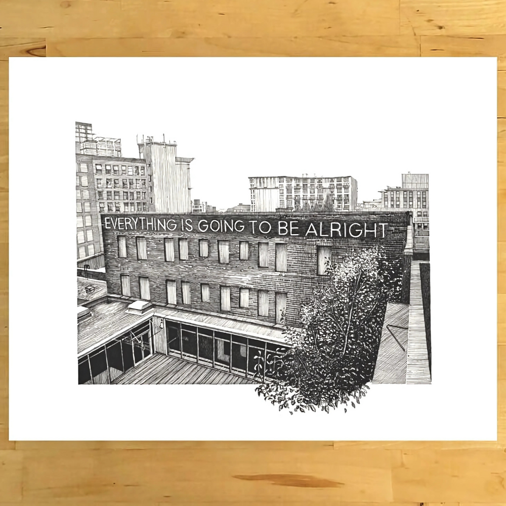 Wall Art Print - Everything Is Going To Be Alright "Vancouver, B.C." by Elaine Morrow (11x14, Paper)