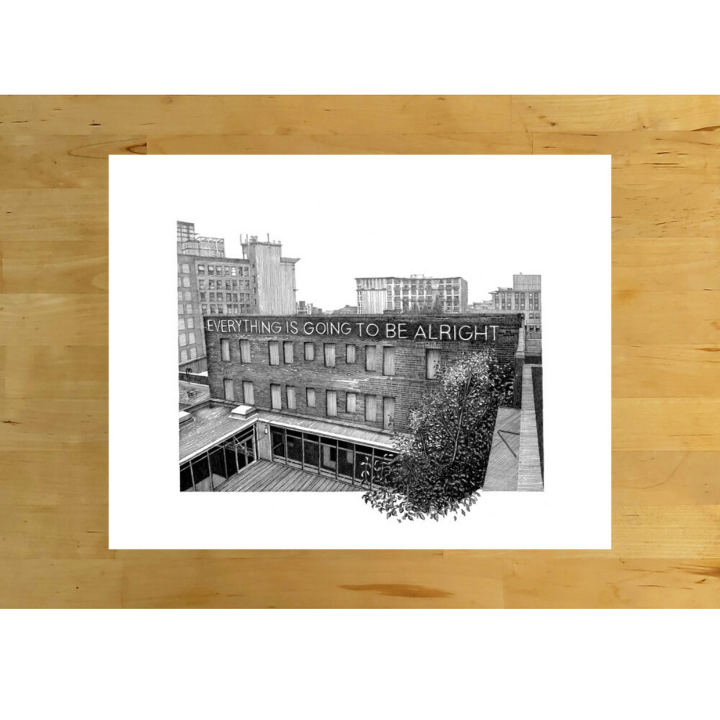 Wall Art Print - Everything Is Going To Be Alright "Vancouver, B.C." by Elaine Morrow (8x11, Paper)