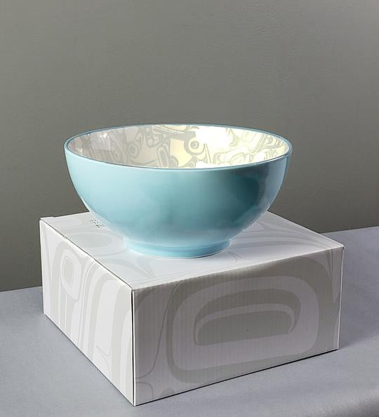 Porcelain Art Bowl - Orca by Kelly Robinson (Large)