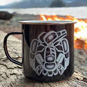 best camping mugs black raven corey w moraes tsimshian native indigenous aboriginal artist design