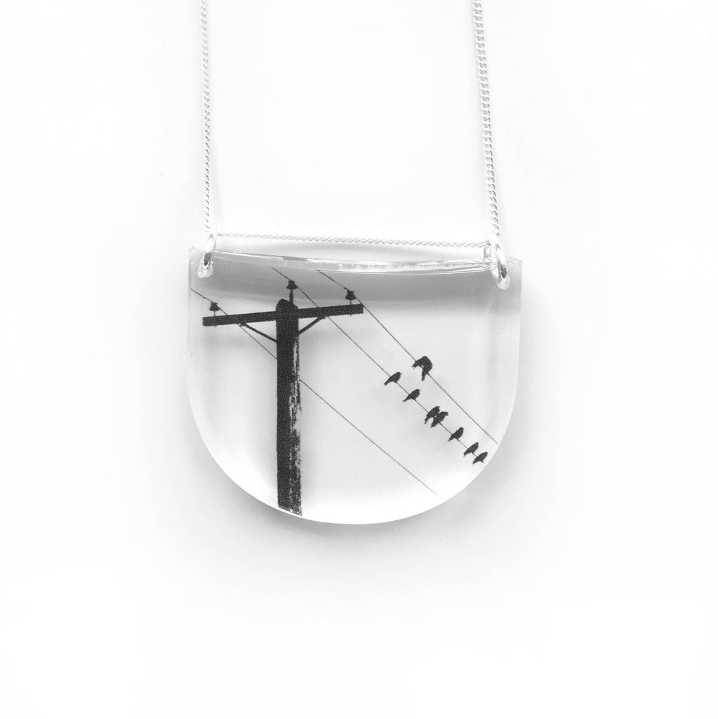 Drop Crow Pole Necklace