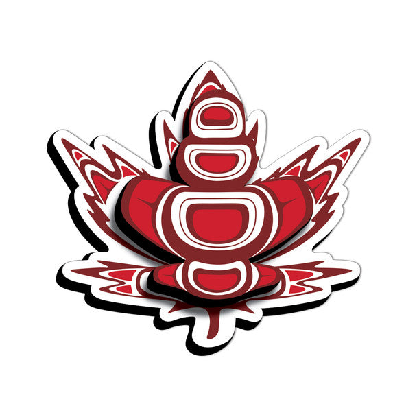 3D Fridge Magnet - Indigenous Maple by Paul Windsor-Magnet-Native Northwest-[fridge magnets-[decorative fridge magnets]-[souvenir fridge magnets]-All The Good Things From BC