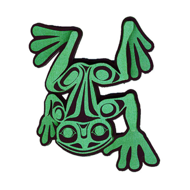 3D Fridge Magnet - Ribit (Frog) by Corey W. Moraes-Magnet-Native Northwest-[fridge magnets-[decorative fridge magnets]-[souvenir fridge magnets]-All The Good Things From BC