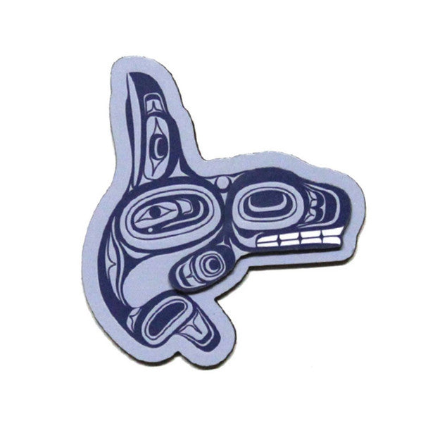 3D Fridge Magnet - Whale by Ernest Swanson (Stlaay hlang'laas)-Magnet-Native Northwest-[fridge magnets-[decorative fridge magnets]-[souvenir fridge magnets]-All The Good Things From BC