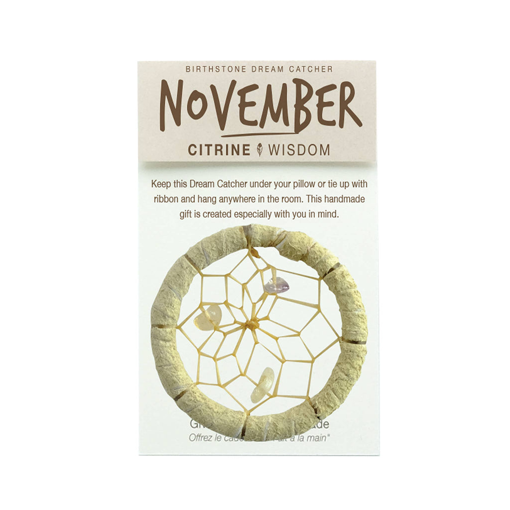 Birthstone Dream Catcher - November / Citrine (1.5")