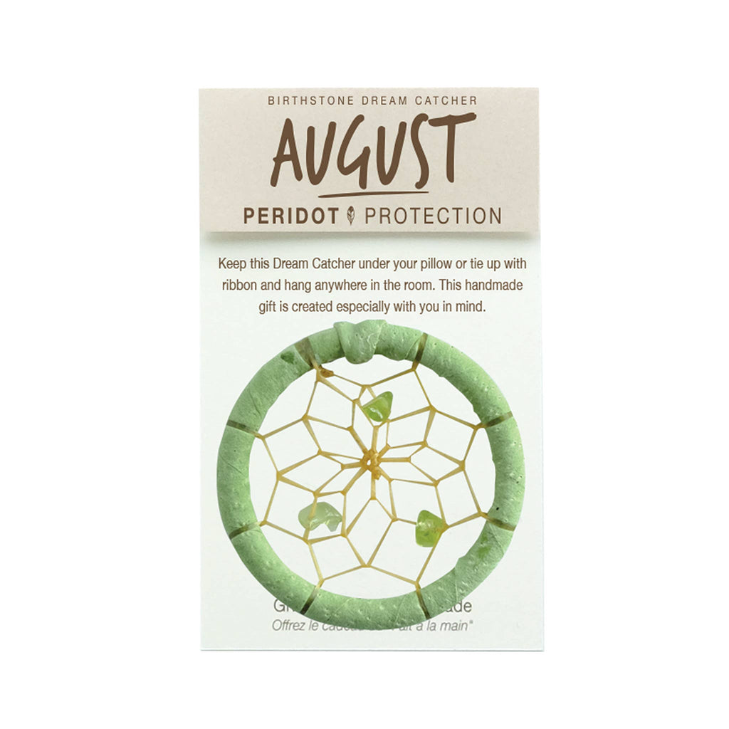 Birthstone Dream Catcher - August / Peridot (1.5")