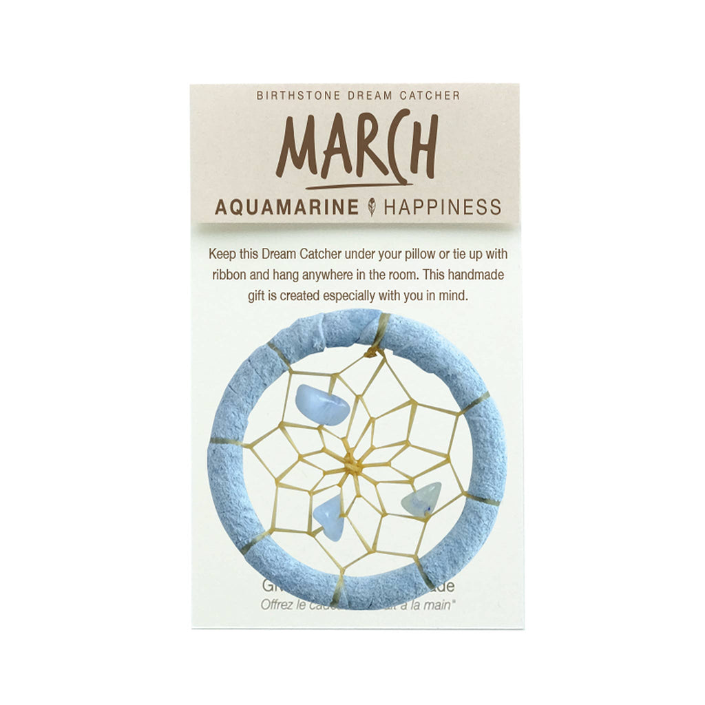 Birthstone Dream Catcher - March / Aquamarine (1.5")