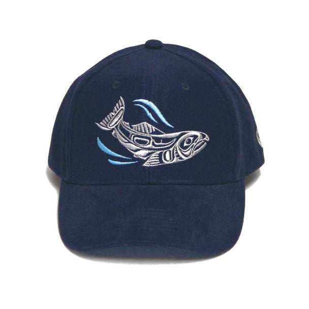 Adjustable Baseball Cap - Sacred Salmon by Paul Windsor