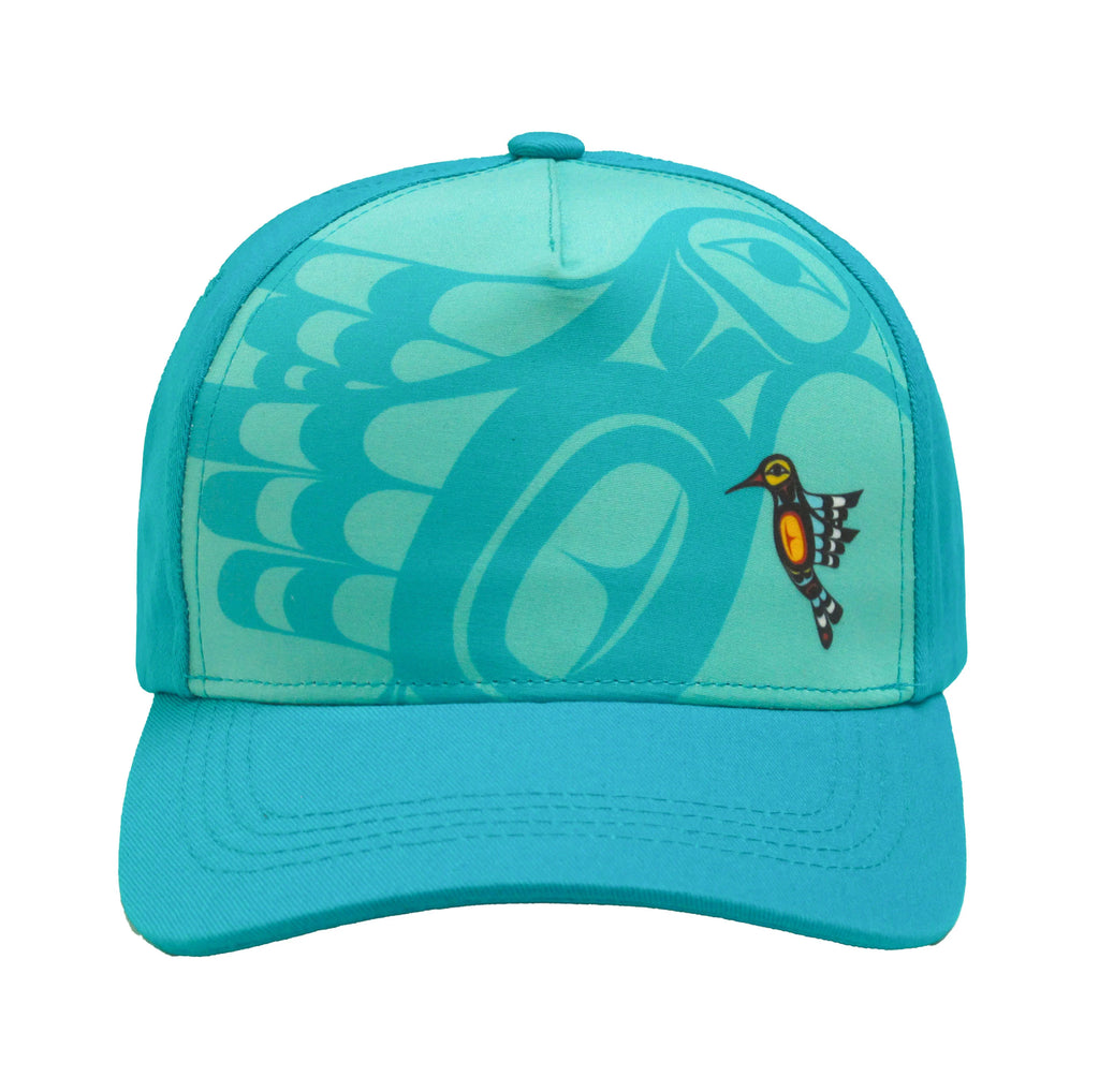 Adjustable Baseball Cap - Hummingbird by Francis Dick (Teal)