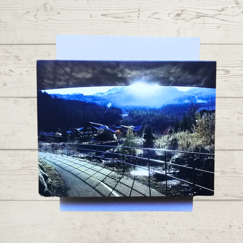 BC Art Greeting Card – Morning at Creekside in Whistler by Adela Beranek-Greeting Card-All The Good Things From BC-[bc art greeting card]-[bc landscape greeting cards]-[locally designed art card]-All The Good Things From BC