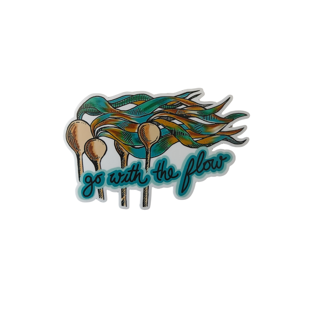 BC Sticker - "Go With The Flow" by Kindred Coast