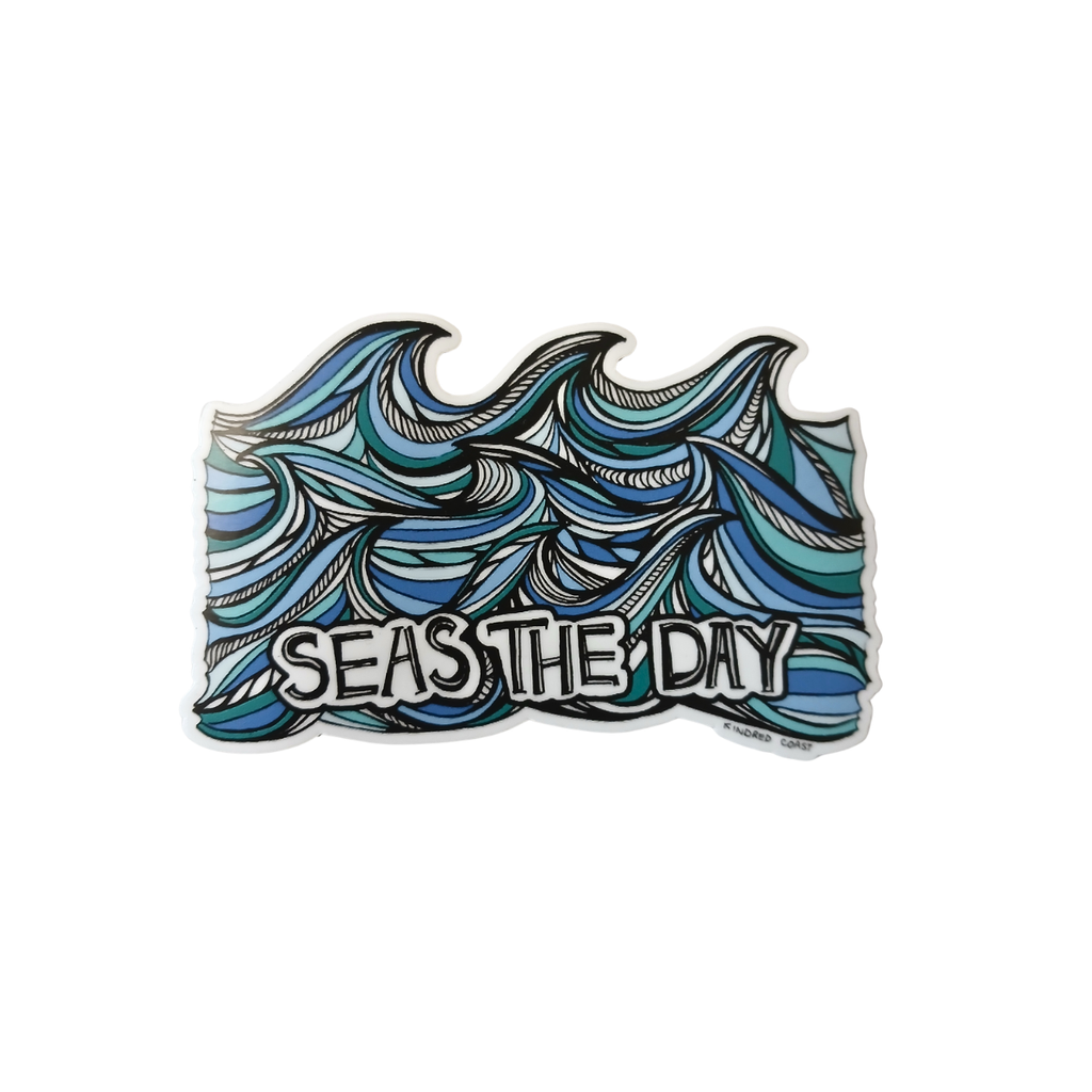 BC Sticker - "Seas The Day" by Kindred Coast