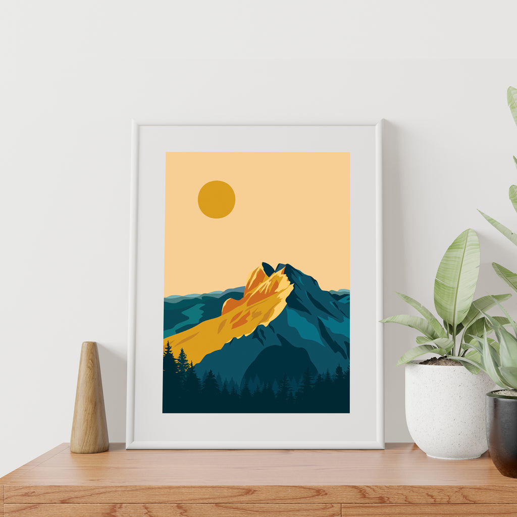 BC Wall Art Print - Tantalus Range near Squamish by Ivivid Design (Large Paper Art Print)-Paper Art Print-Ivi Design-[bc wall art prints]-[bc landscape wall art prints]-[bc artists prints]-All The Good Things From BC