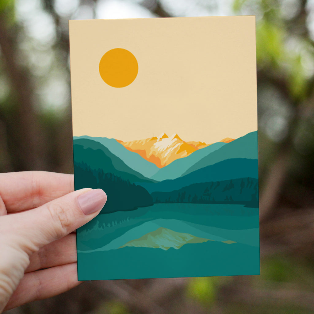 BC Wall Art Print - The Lions by Day in Vancouver by Ivivid Design (Small Paper Art Print)