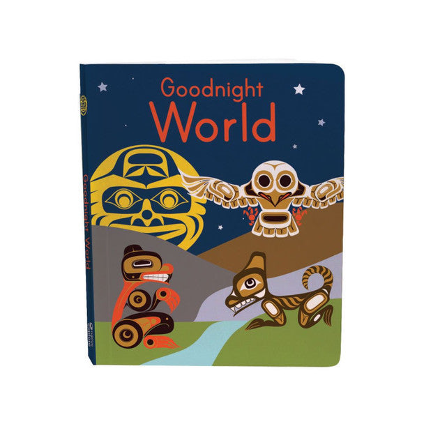 Board Book For Kids - Goodnight World-Children's Book-Native Northwest-[baby-book]-[childrens-book]-[indigenous-stories-]-All The Good Things From BC