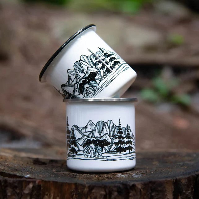 Camping Mug - Bear & Mountains by Mountain Mornings