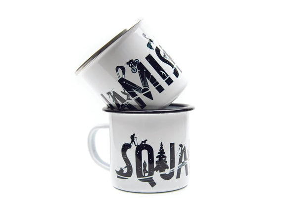 Camping Mug - Squamish by Mountain Mornings-Enamel Mug-Mountain Mornings-[adventure gift]-[made in canada]-[best local gift vancouver]-All The Good Things From BC