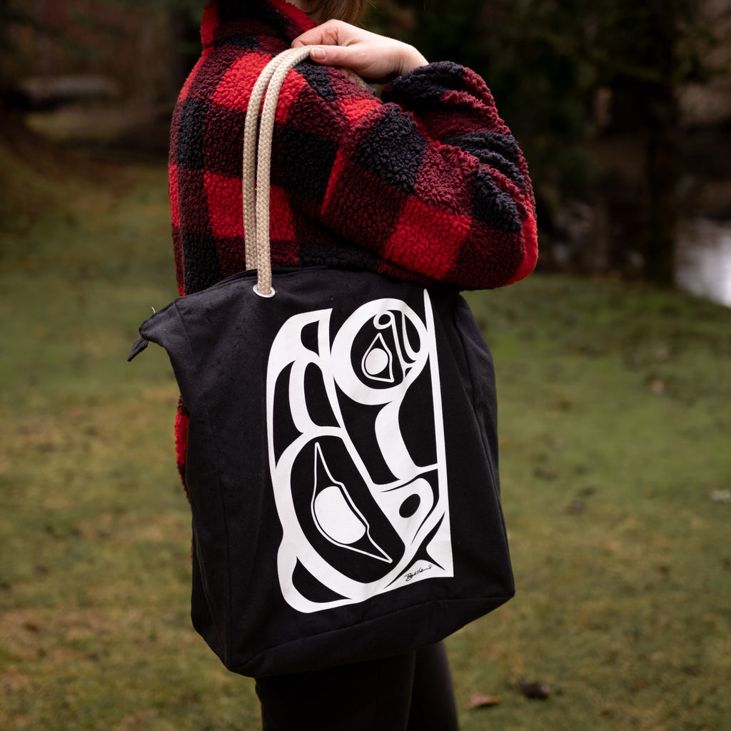 Canvas Tote Bag Raven by Roy Henry Vickers All The Good Things From BC