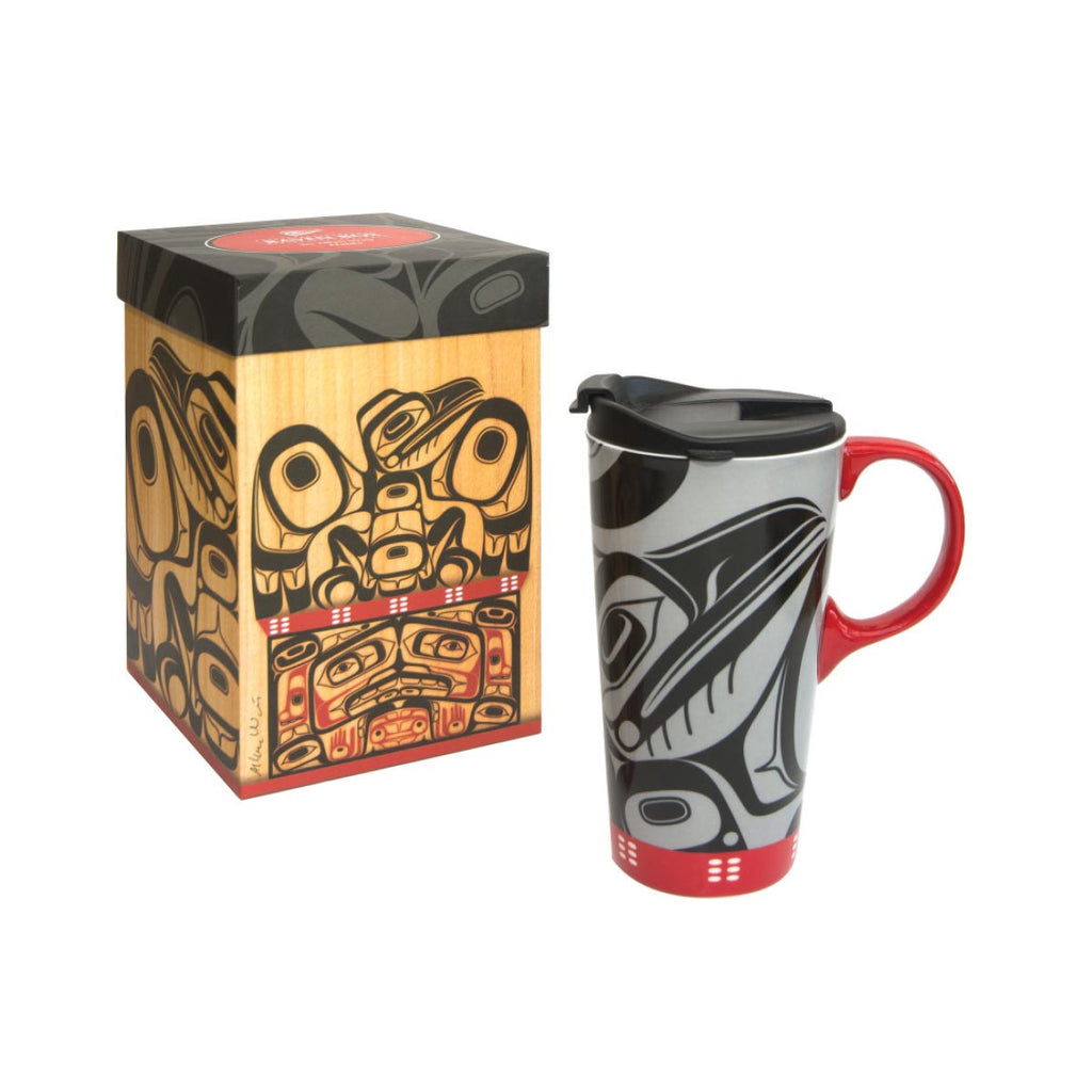 Coffee Mug - Raven Box by Allan Weir-Perfect Mug-Native Northwest-[best gift from bc cnada]-[best coffee mugs]-[perfect employee gift]-All The Good Things From BC