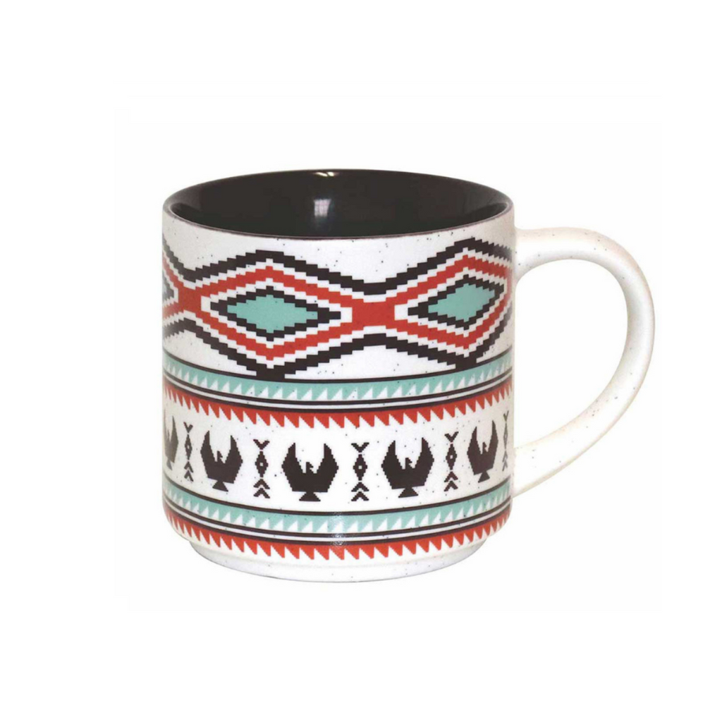 Coffee Mug - Spirit Of The Sky by Leila Stogan (Thunderbird)-White Mug-Native Northwest-[best gift from bc cnada]-[best coffee mugs]-[perfect employee gift]-All The Good Things From BC