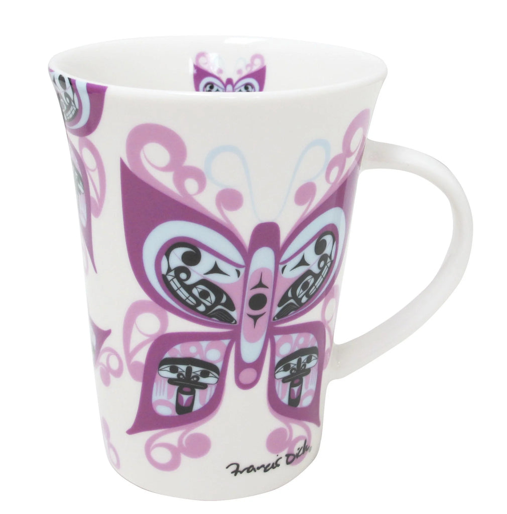 Coffee Mug 10 oz - Celebration of life (Butterflies) by Francis Dick (Porcelain)