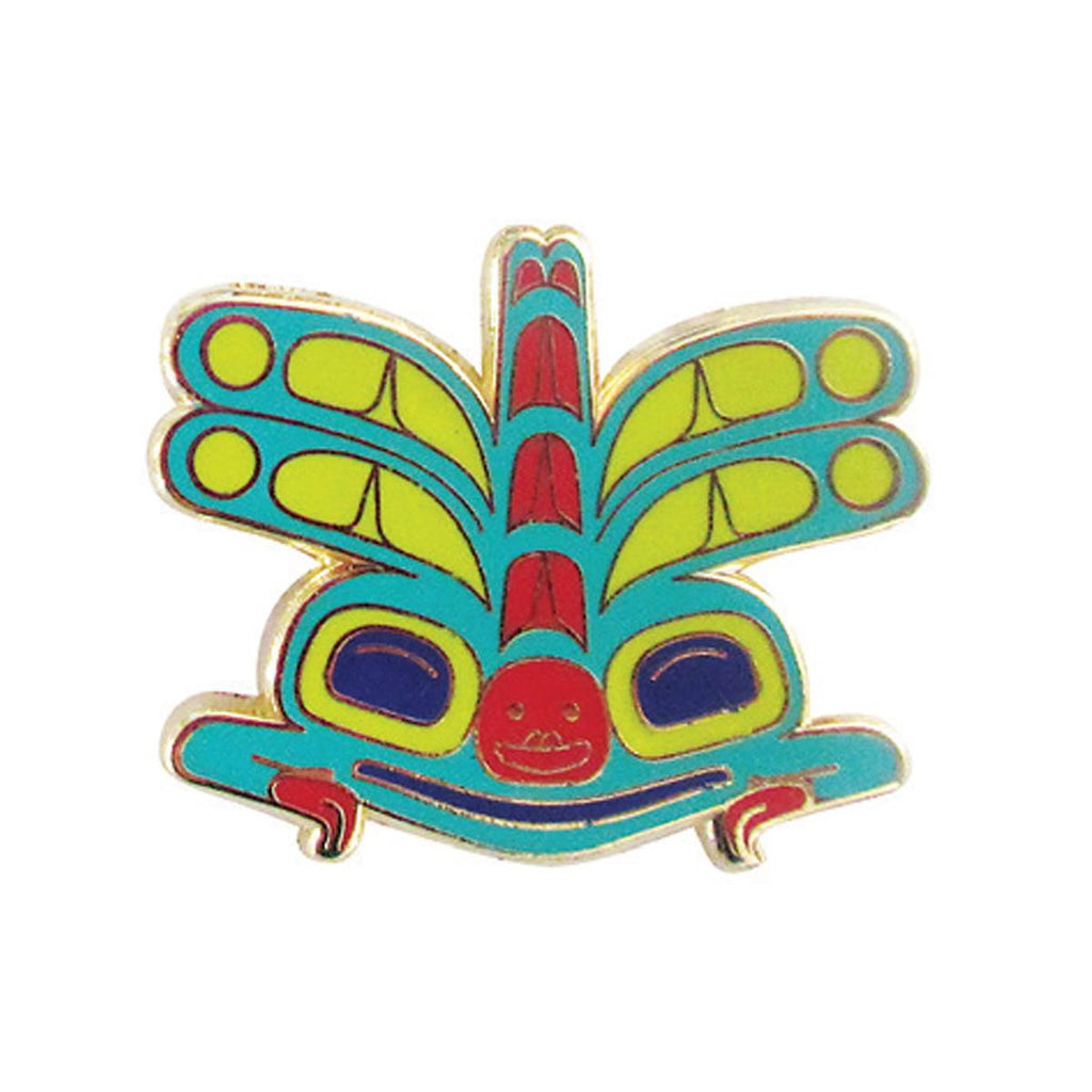 Enamel Pin - Dragonfly by Corey Bulpitt (Ta’kiid Aayaa)-Enamel Pin-Native Northwest-[cool pin]-[fun pin]-[beautiful pin]-All The Good Things From BC