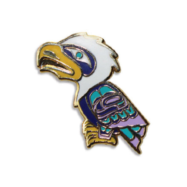 Enamel Pin - Eagle by Chris Kewistep-Enamel Pin-Native Northwest-[cool pin]-[fun pin]-[beautiful pin]-All The Good Things From BC