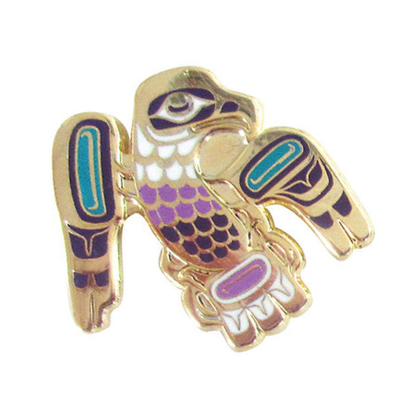 Enamel Pin - Eagle Flight by Ernest Swanson (Stlaay hlang'laas)