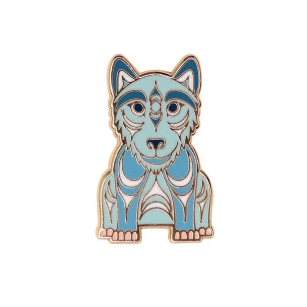 Enamel Pin - Wolf by Simone Diamond