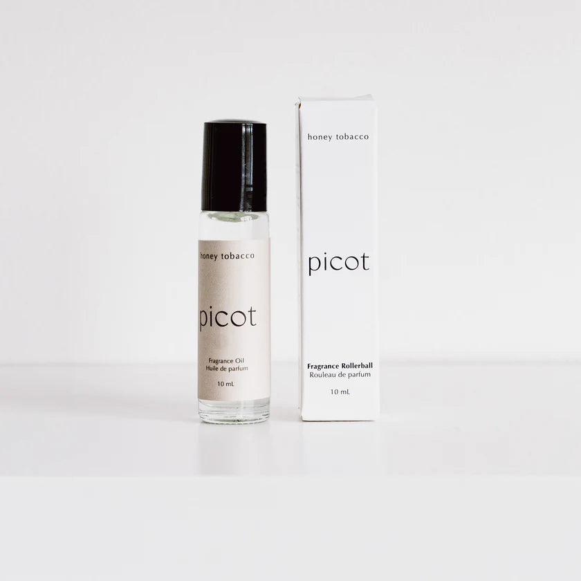 Fragrance Roller – Honey Tobacco by Picot (Rose Quartz)