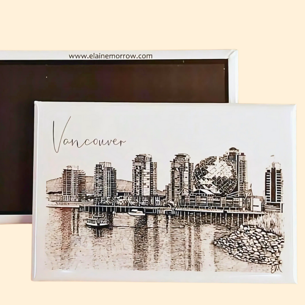 Fridge Magnet - Science World in Vancouver, B.C. by Elaine Morrow-Magnet-Elaine Morrow Art-[fridge magnets-[decorative fridge magnets]-[souvenir fridge magnets]-All The Good Things From BC