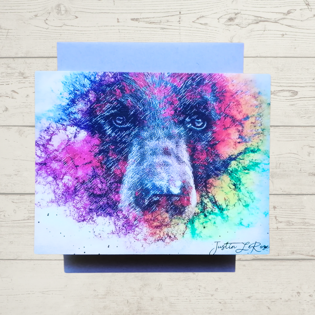 Greeting Card - Rainbow Bear by Justin LeRose-Card-All The Good Things From BC-[canada greeting cards]-[artsy greeting card]-[best local gift bc]-All The Good Things From BC