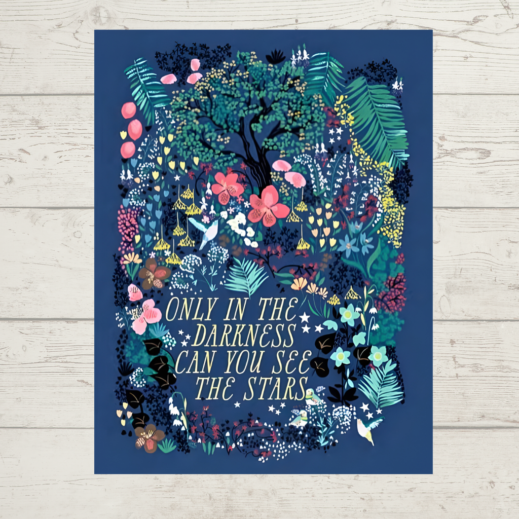 Greeting Card - Stars & Darkness by Anja Jane