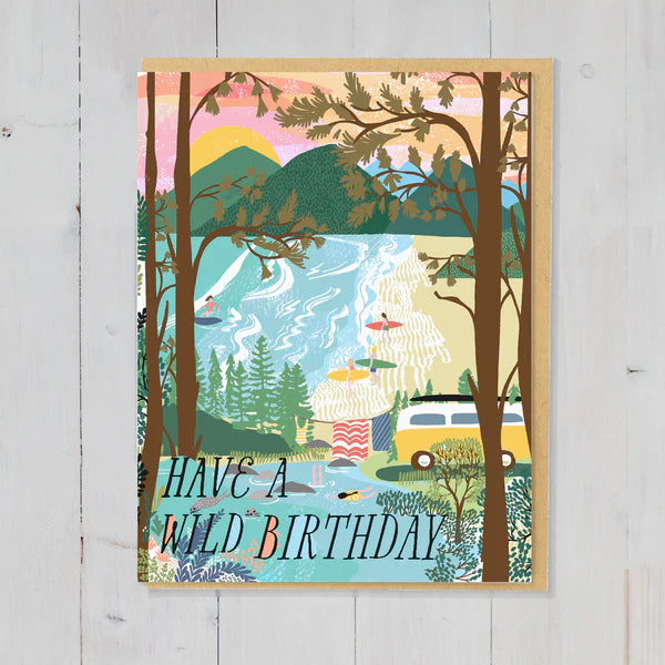 Greeting Card - Have A Wild Birthday by Anja Jane