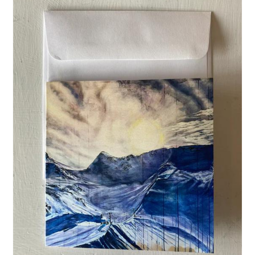 Greeting Card - Hortsman Glacier by Heidi The Artist