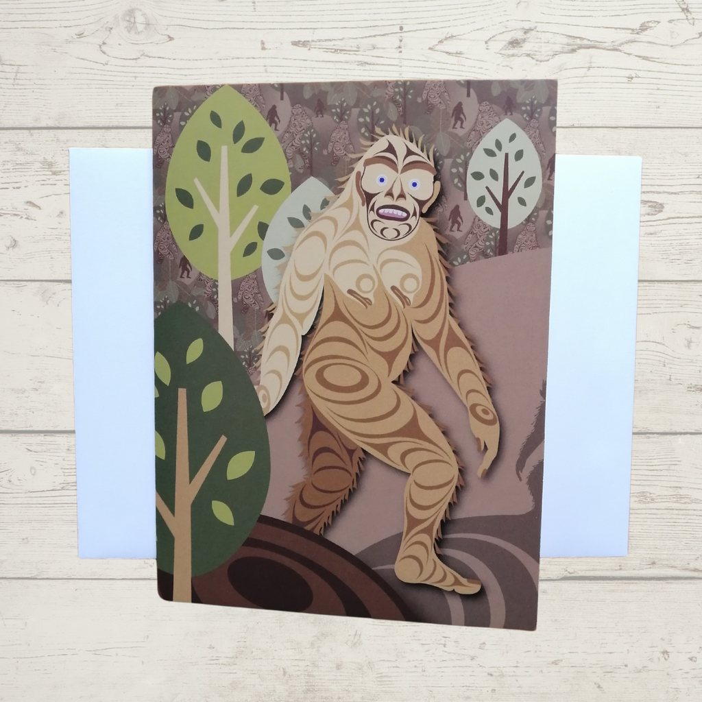 Greeting Card - Sasquatch by Francis Horne Sr.