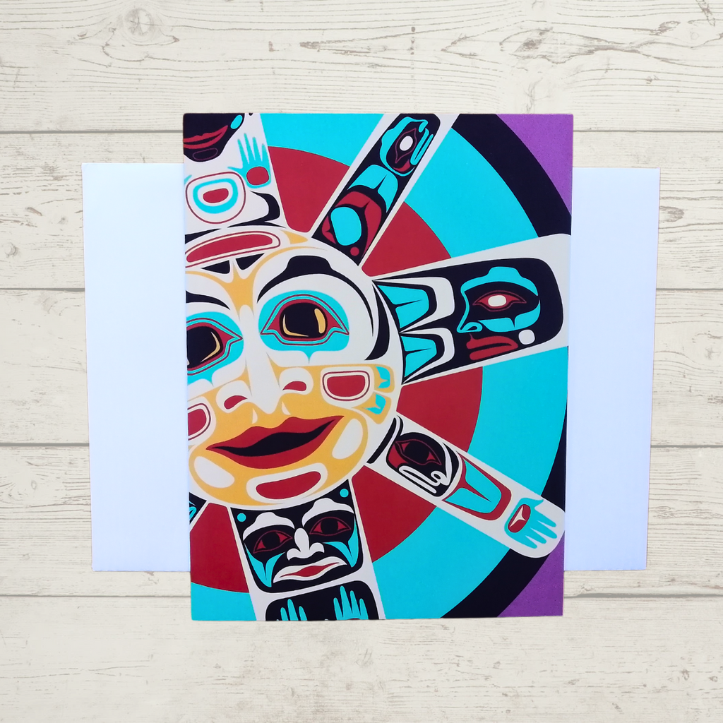 Greeting Card - Sun by Paul Windsor-Card-Native Northwest-[art card]-[indigenous art]-[blank card]-All The Good Things From BC