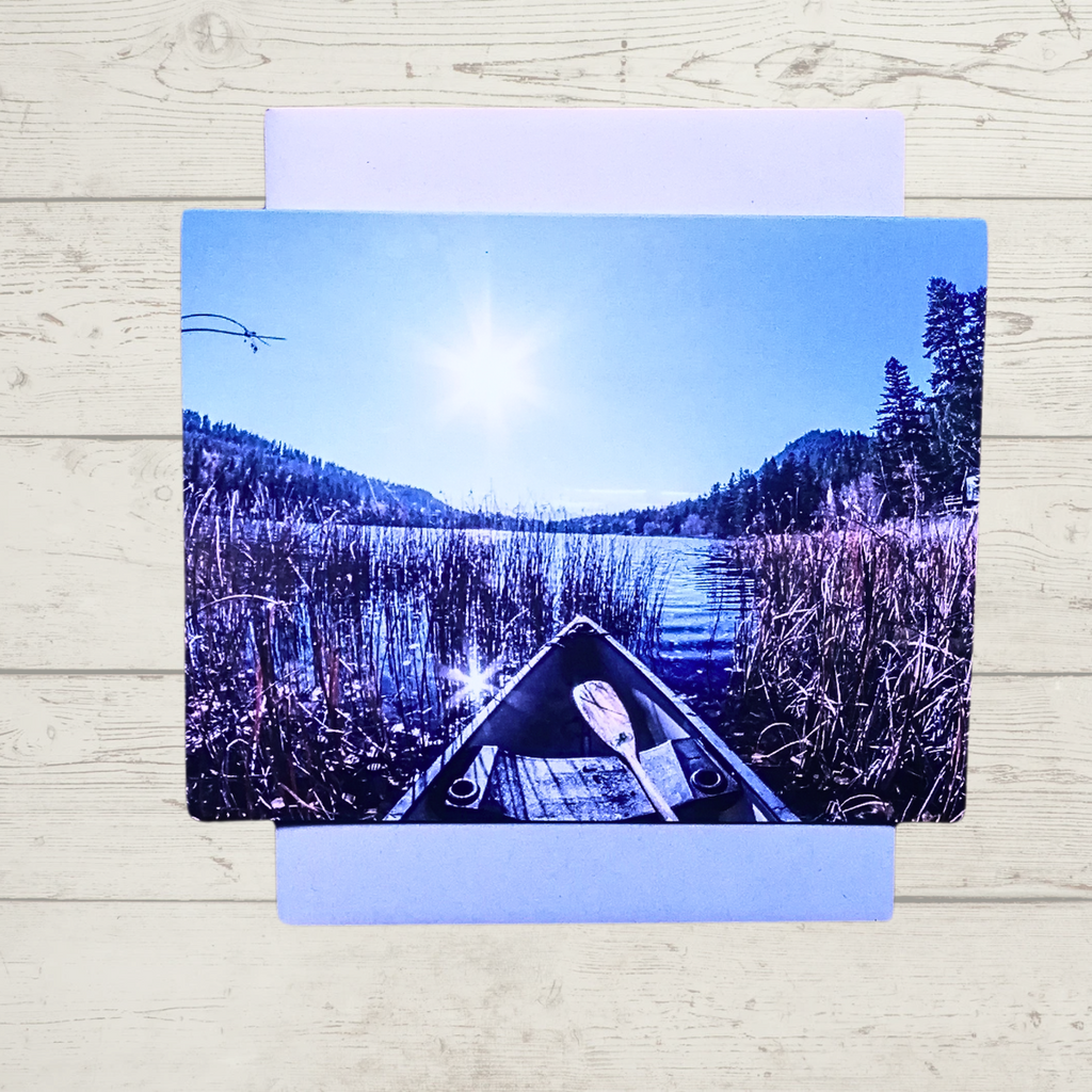 Greeting Card - Fancy Paddling Your Own Canoe by Martin Bell-Card-All The Good Things From BC-[canada greeting cards]-[artsy greeting card]-[best local gift bc]-All The Good Things From BC