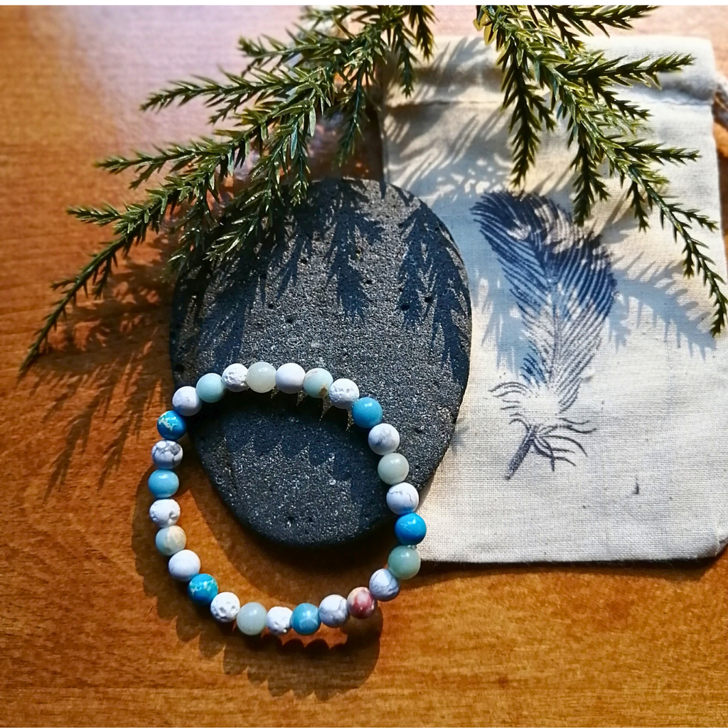 Healing Bracelet - Ocean Mala (small beads)