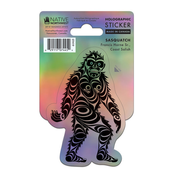 Holographic Vinyl Sticker - Sasquatch by Francis Horne Sr.