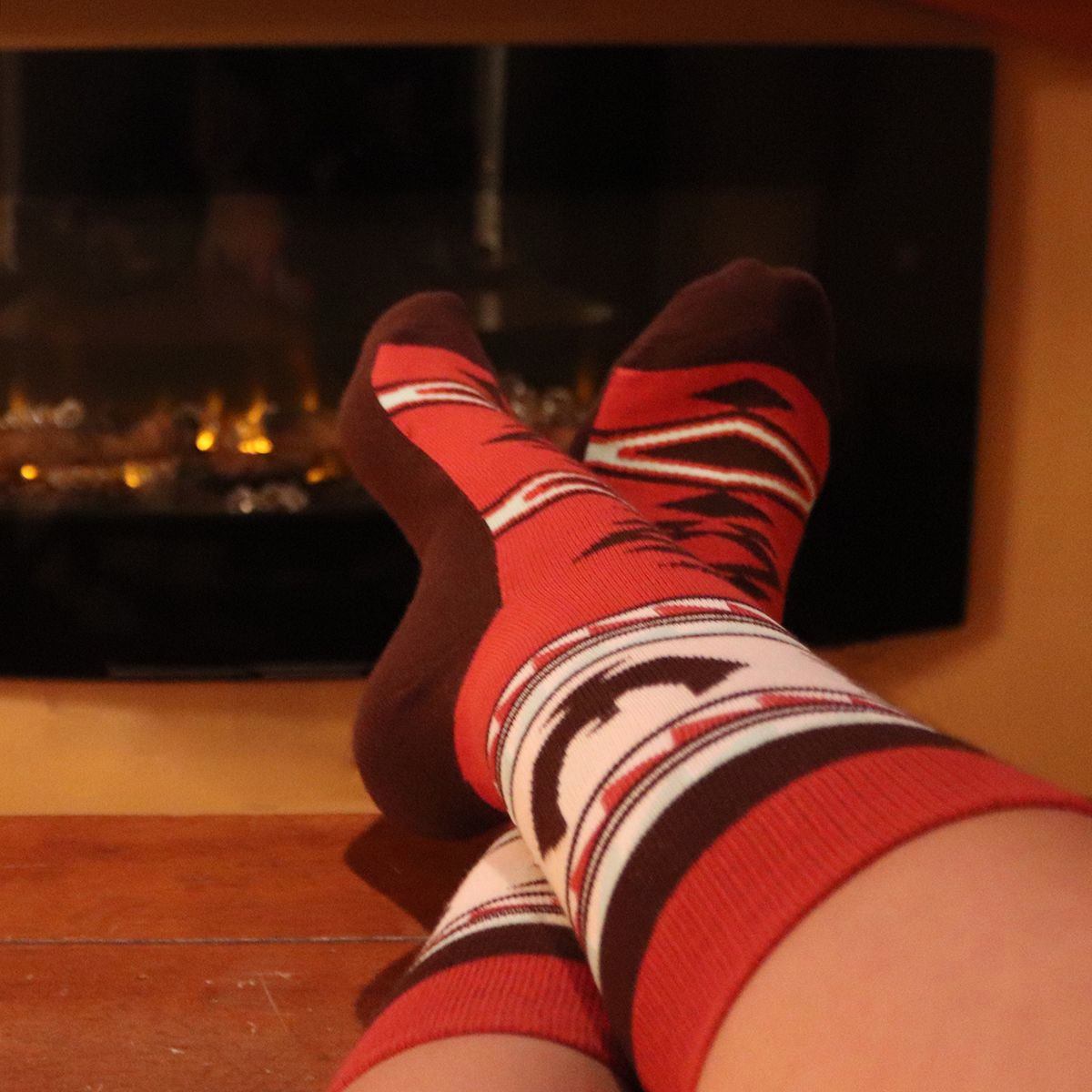 Stogan Indigenous Art Socks - Spirit Of The Sky by Leila Stogan (Thunderbird ...