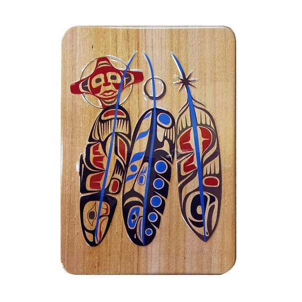 Metalic Fridge Magnet - Salmon Life Cycle by Paul Windsor