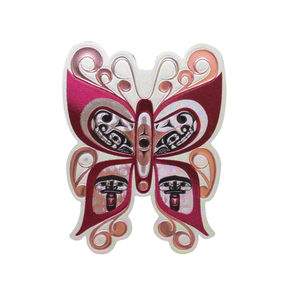 Metallic Fridge Magnet - Celebration of Life (Butterfly) by Francis Dick-Magnet-Oscardo-[fridge magnets-[decorative fridge magnets]-[souvenir fridge magnets]-All The Good Things From BC