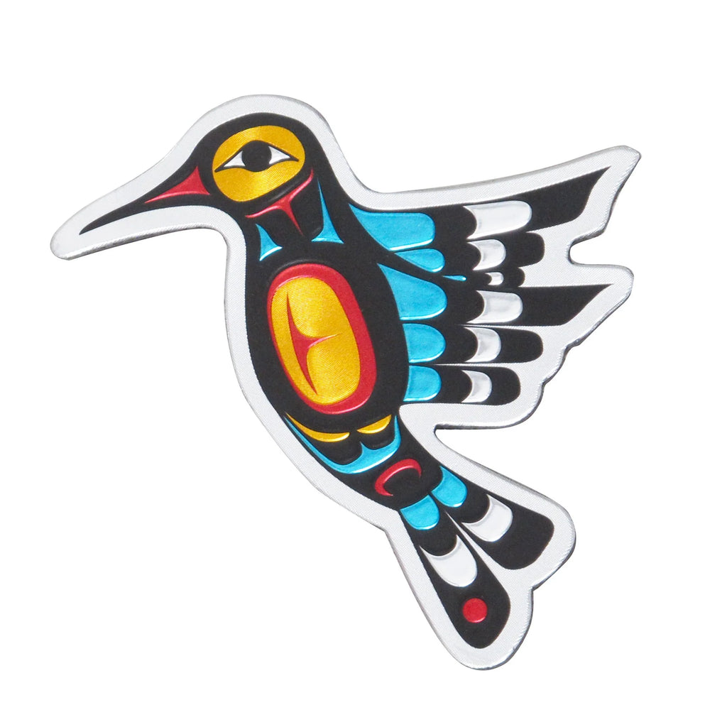 Metallic Fridge Magnet - Hummingbird by Francis Dick-Magnet-Oscardo-[fridge magnets-[decorative fridge magnets]-[souvenir fridge magnets]-All The Good Things From BC