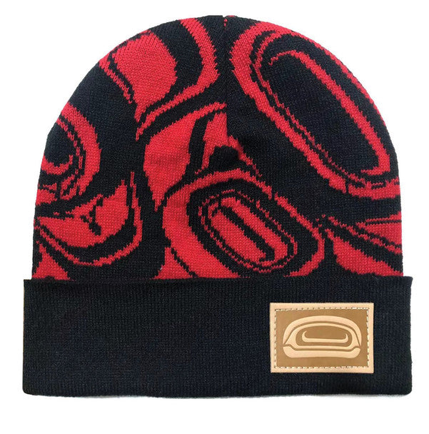 Native Northwest Cuffed Beanie - Eagle by Roger Smith