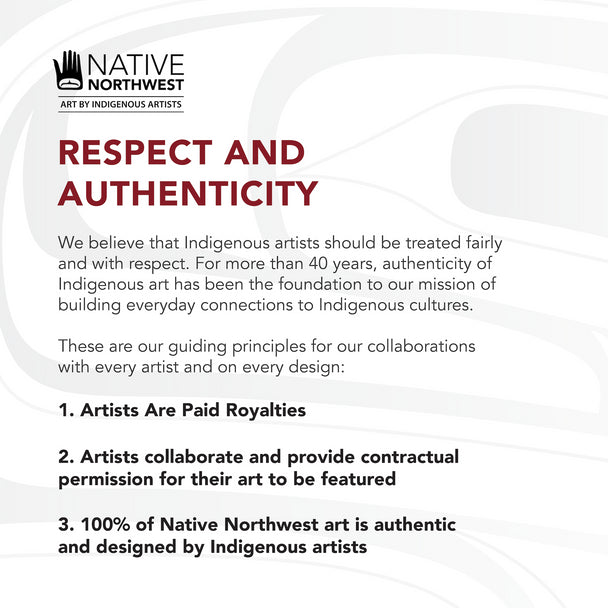 Native Northwest Statement of Authenticity for licensed Indigenous art 
