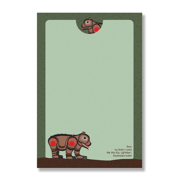 Notepad -  Bear by Adam Lewis