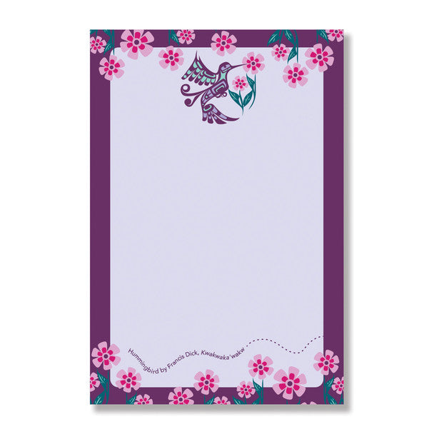 Notepad - Hummingbird by Francis Dick